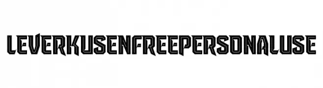Leverkusen Free Personal Use  नि: शुल्क फ़ॉन्ट्स डाउनलोड