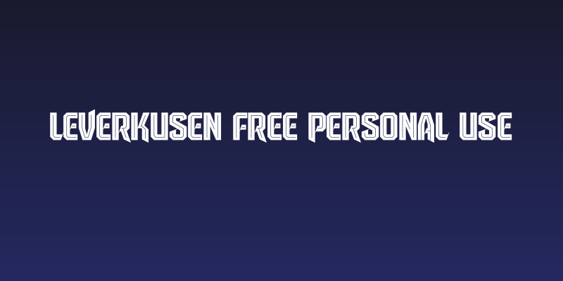 Leverkusen Free Personal Use Social Header