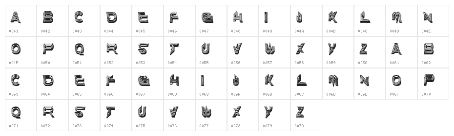 Leverkusen Regular Character Map