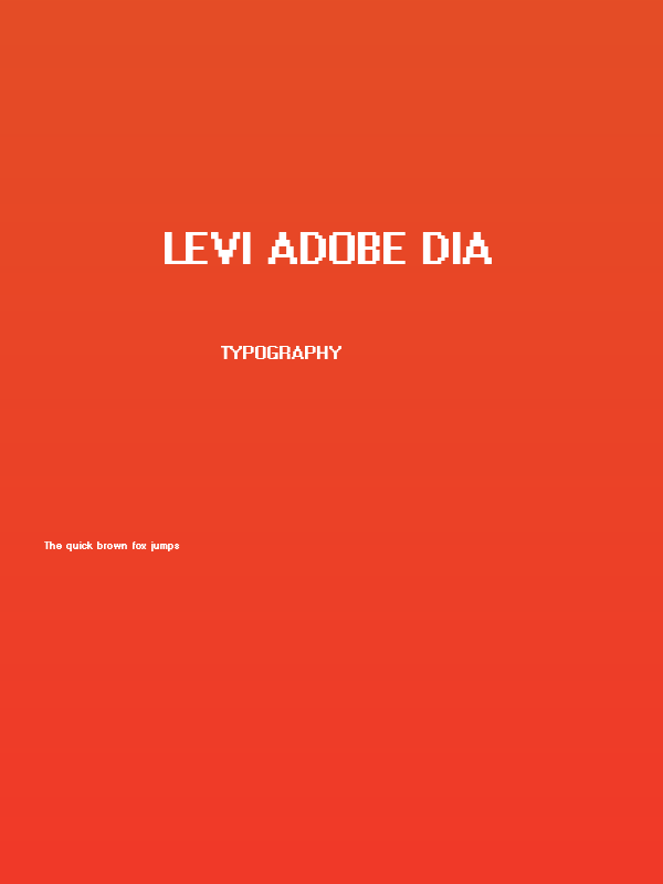 Levi Adobe Dia Poster