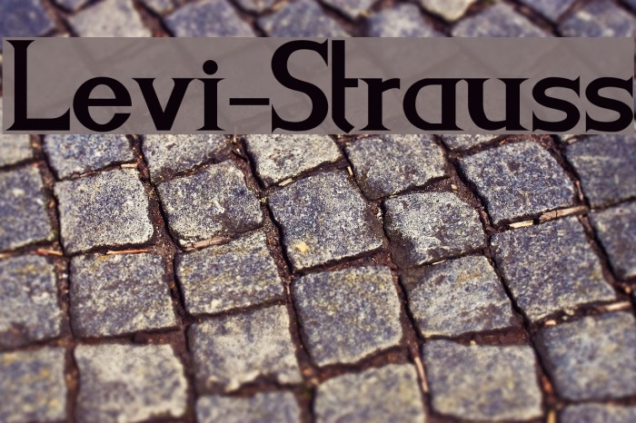 Levi-Strauss Font examples
