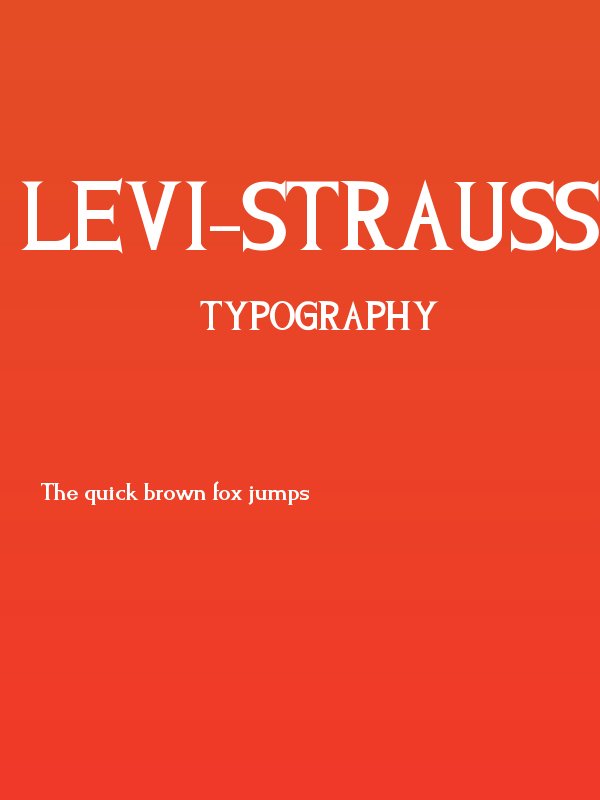 Levi-Strauss Poster