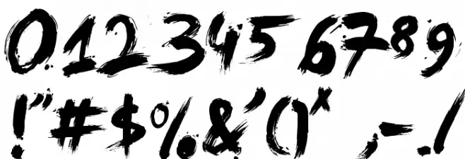 LeviBrush Font OTHER CHARS