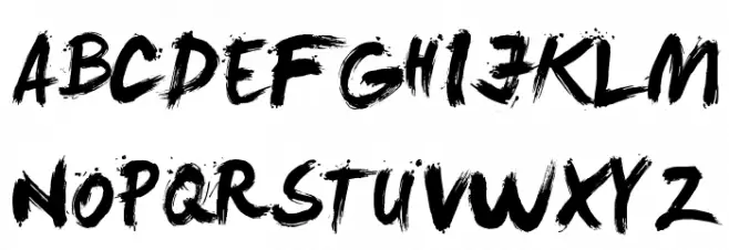 LeviBrush Schriftart Groß