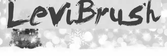LeviBrush Font examples