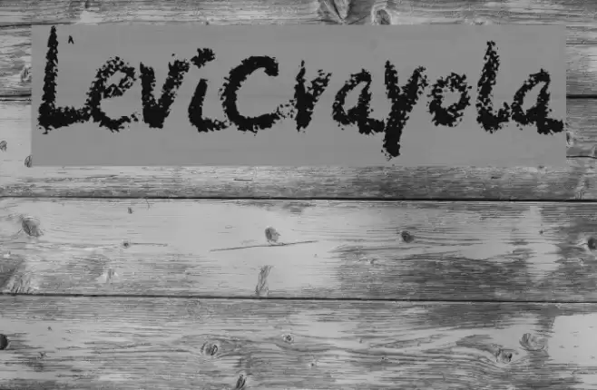 LeviCrayola Font examples