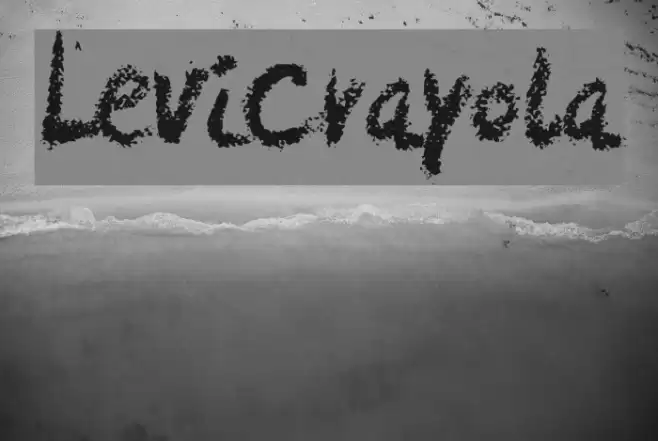 LeviCrayola Font examples