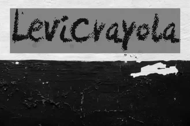 LeviCrayola Font examples