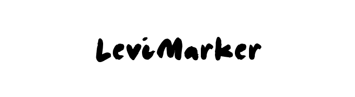 LeviMarker Font