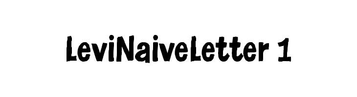 LeviNaiveLetter 1 Font