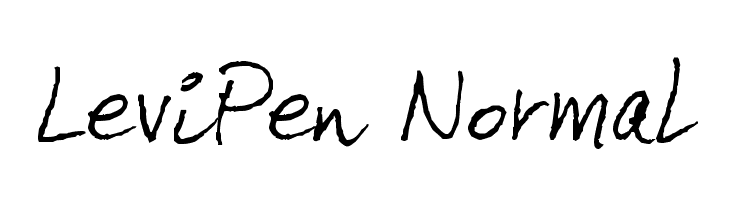 LeviPen Normal Font