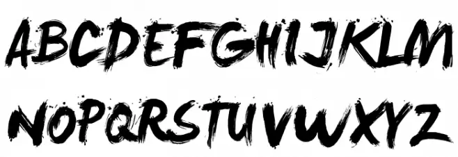 LeviReBrushed خط أحرف كبيرة