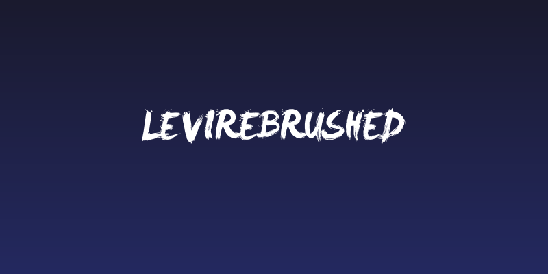 LeviReBrushed Social Header