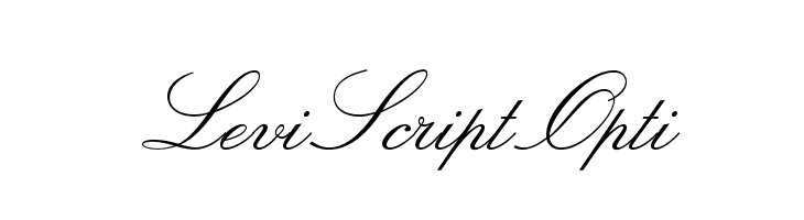 LeviScriptOpti Font