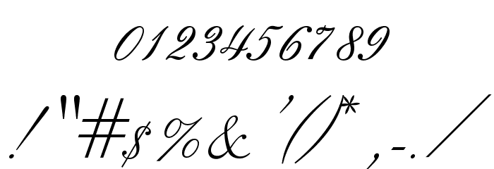 LeviScriptOpti Font OTHER CHARS