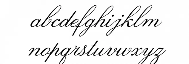 LeviScriptOpti Font LOWERCASE
