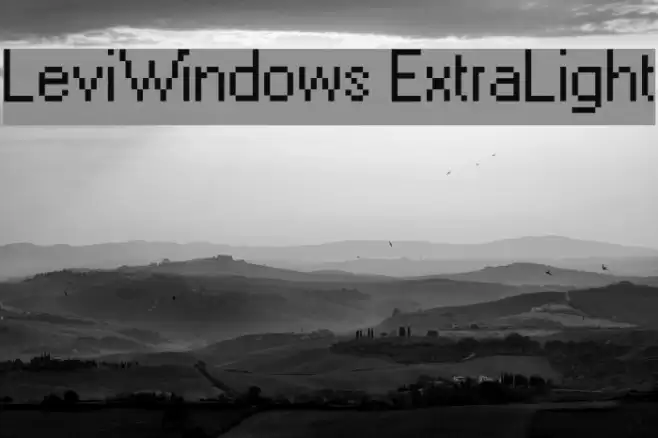 LeviWindows ExtraLight 字体 examples