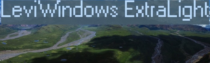LeviWindows ExtraLight Font examples