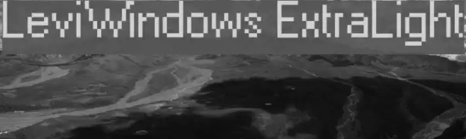 LeviWindows ExtraLight 字体 examples