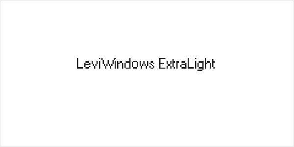 LeviWindows ExtraLight Logo