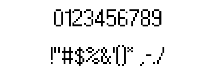 LeviWindows Font OTHER CHARS