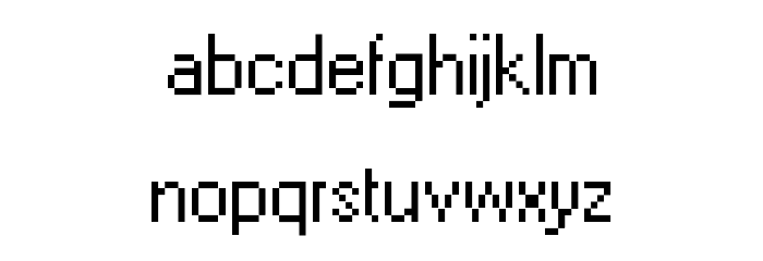 LeviWindows Font LOWERCASE