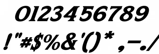 Leviathan Italic Font OTHER CHARS