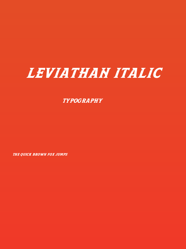 Leviathan Italic Poster