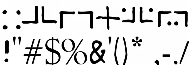 Leviathan_big Font OTHER CHARS