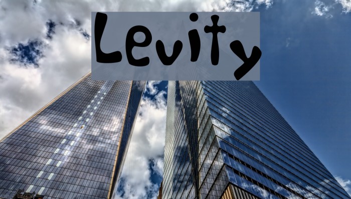 Levity フォント examples