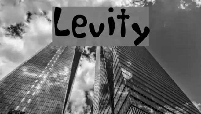 Levity フォント examples