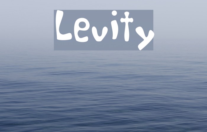 Levity フォント examples
