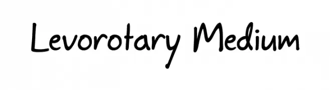 Levorotary Medium  Free Fonts Download