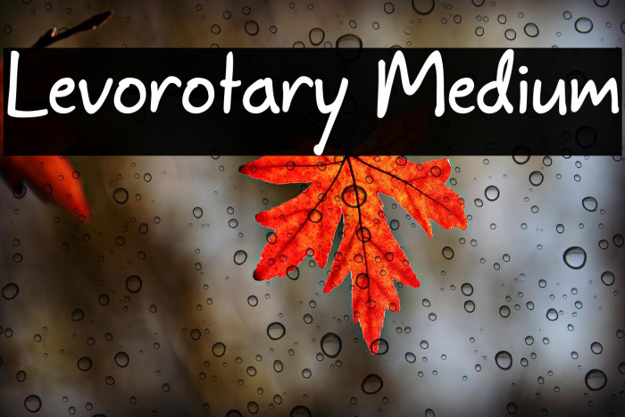 Levorotary Medium Example 1