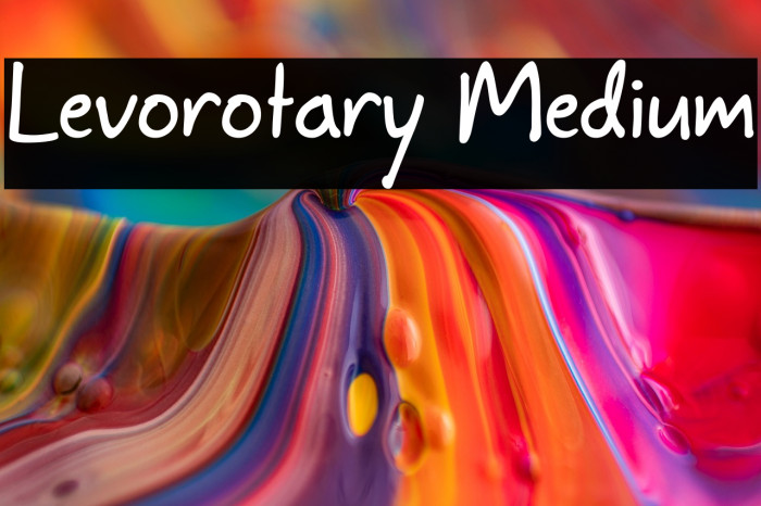 Levorotary Medium Example 2