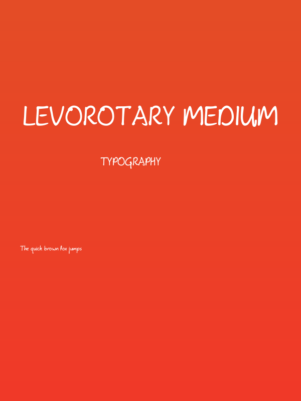 Levorotary Medium Poster