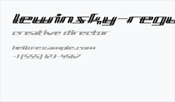 Lewinsky-Regular Business Card