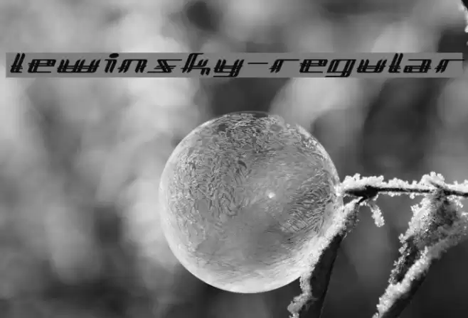 Lewinsky-Regular Font examples