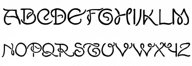 Lewis F. Day 191 字体 大写