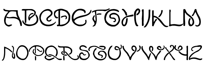 Lewis F. Day 191 Font LOWERCASE