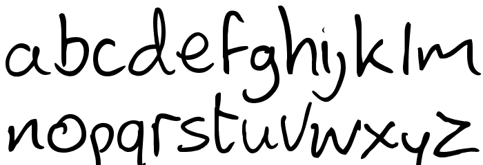 Lewis hand SemiBold Font LOWERCASE