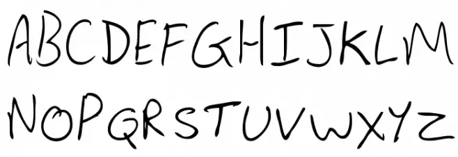 Lewis hand Schriftart Groß
