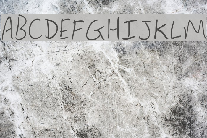 Lewis hand Font examples