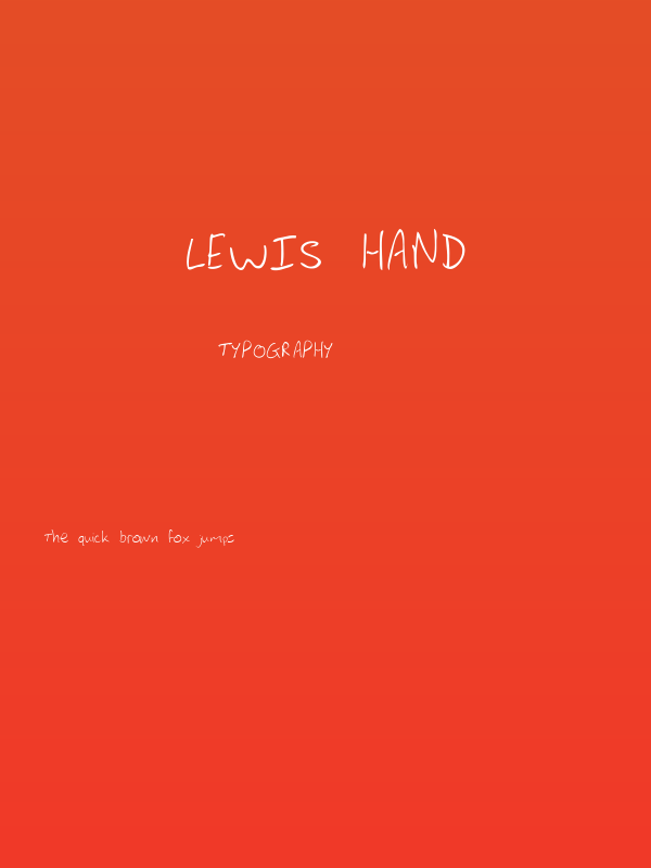 Lewis hand Poster