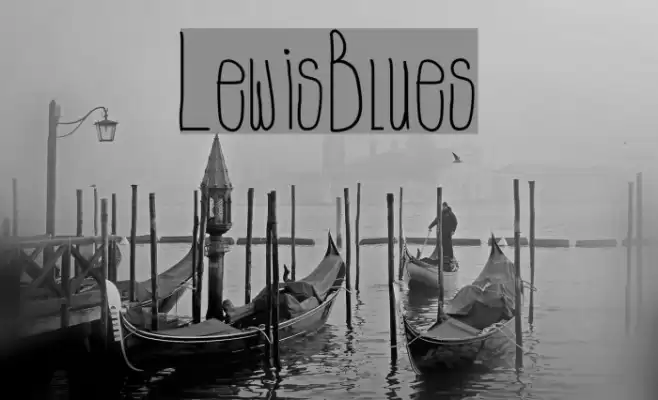 LewisBlues Font examples