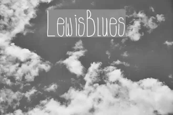 LewisBlues Font examples