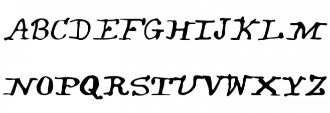 LewisCarroll フォント 大文字