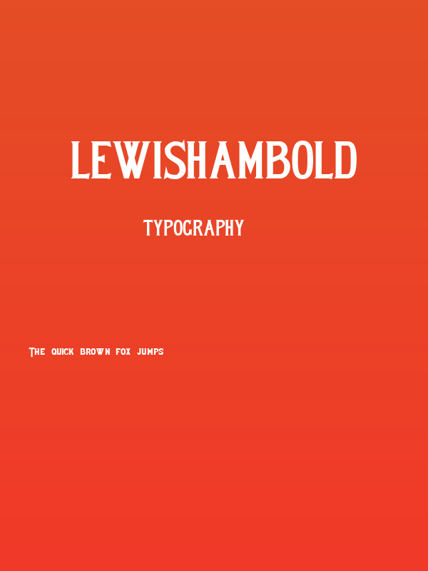 LewishamBold Poster