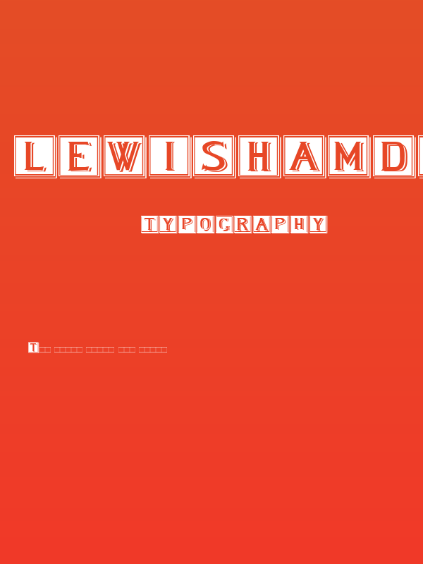 LewishamDropCaps Poster