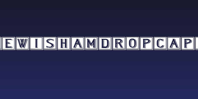 LewishamDropCaps Social Header